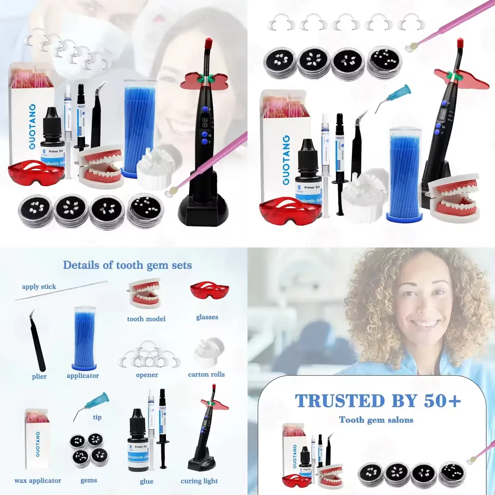 Teeth Whitening Kit With Light - 【CHIMU HOME】 Профессиональный набор для самостоятельного