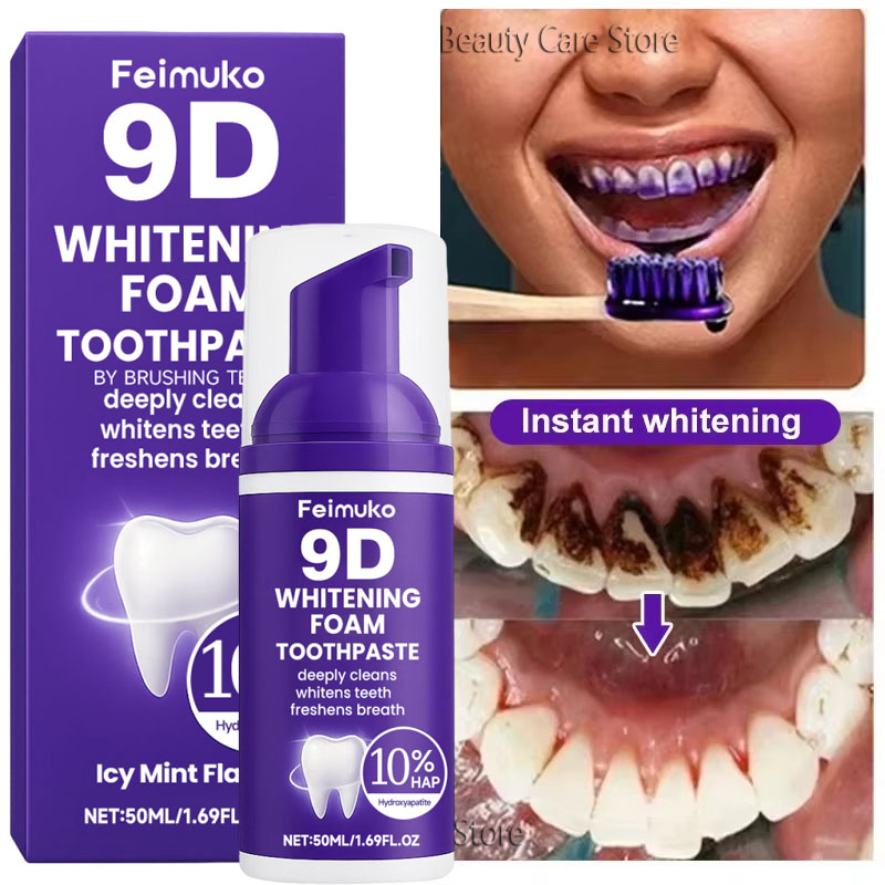 Teeth Whitening That Works - Зубная паста-мусс 9D Purple для отбеливания