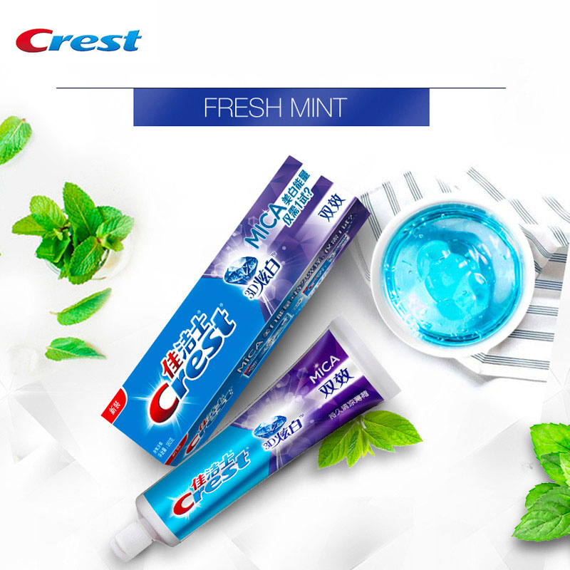 Teeth Paint Whitening - Crest 3D зубная паста со слюдой
