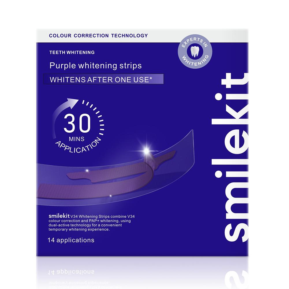 Teeth Whitening Quotes - ﻿ Отбеливающие полоски Smilekit V34 фиолетовые: