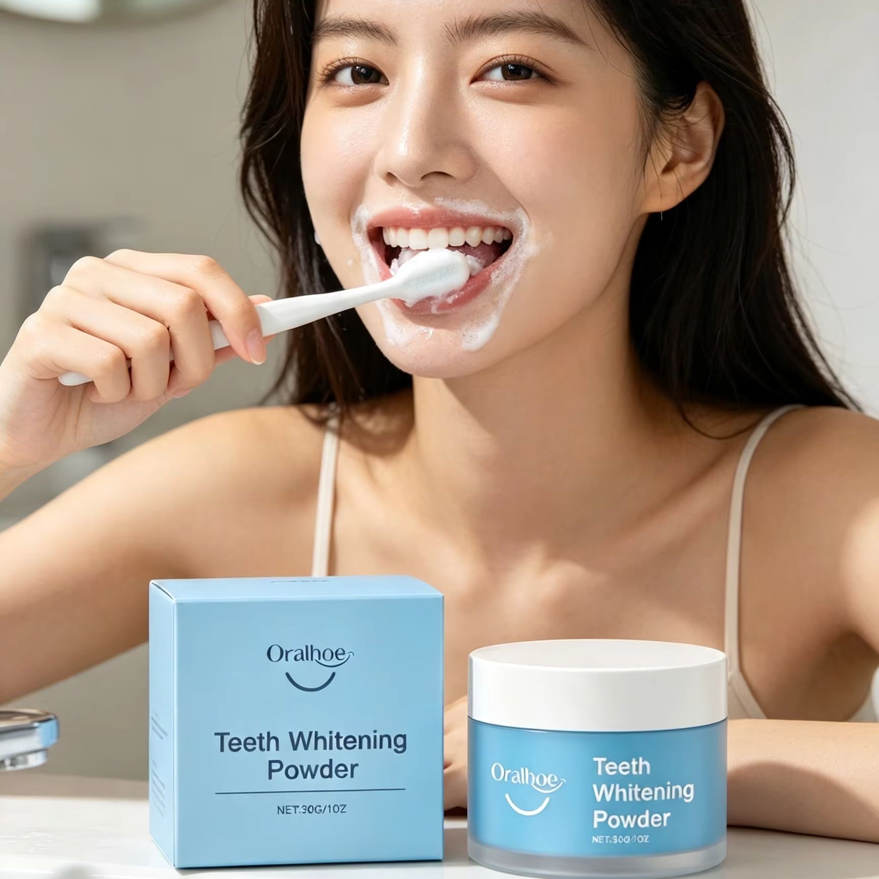 Teeth Whitening Quotes - Зубной порошок Oralhoe для чистки зубов,