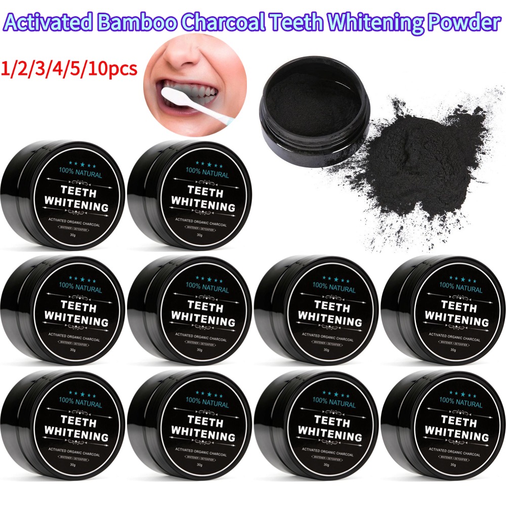 Teeth Whitening Activated Organic Charcoal - Отбеливающий порошок для зубов, натуральный органический