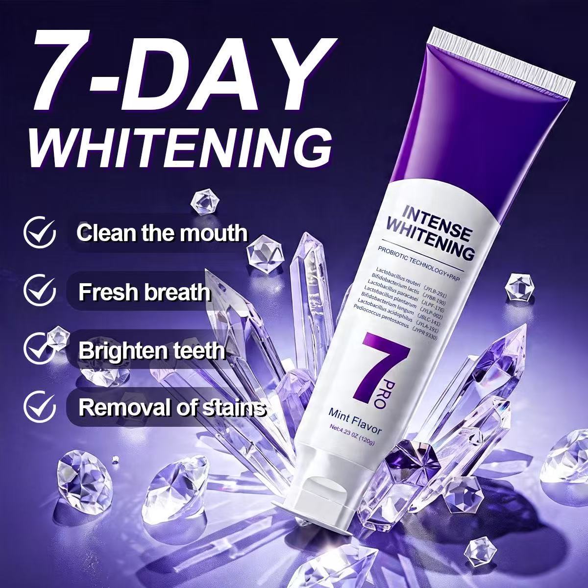 Зубная паста 7-Pro Probiotic W – обзор и цена Teeth Whitening That Works